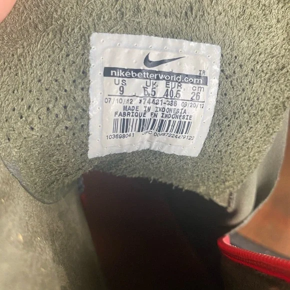 Nike NSW Sunburst Green Leather Winter Sneaker Boots Womens - Picture 10 of 10